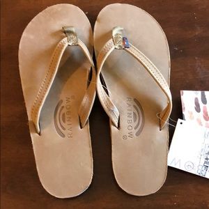 Rainbow Thin Strap Women’s Medium Dark Brown